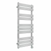 Juva 1000 x 450mm Chrome Flat Panel Thermostatic Touch Control Electric Heated Towel Rail