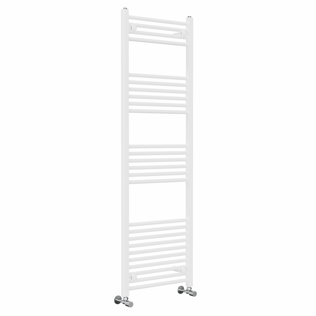 Bergen 1600 x 500mm Straight White Heated Towel Rail