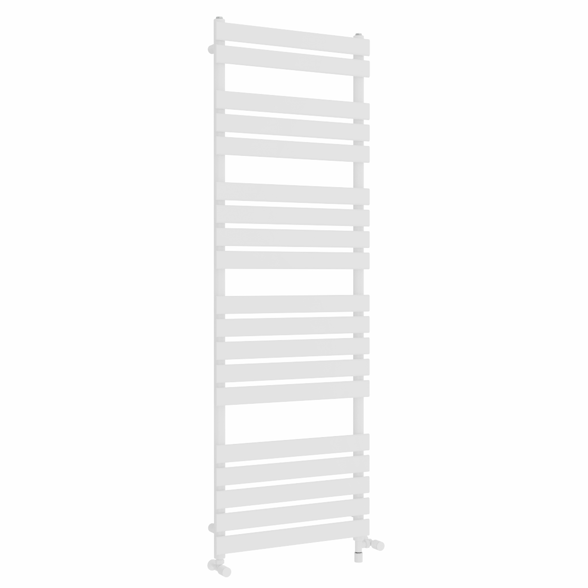 Juva 1800 x 600mm Dual Fuel White Flat Panel Simple Electric Heated Towel Rail