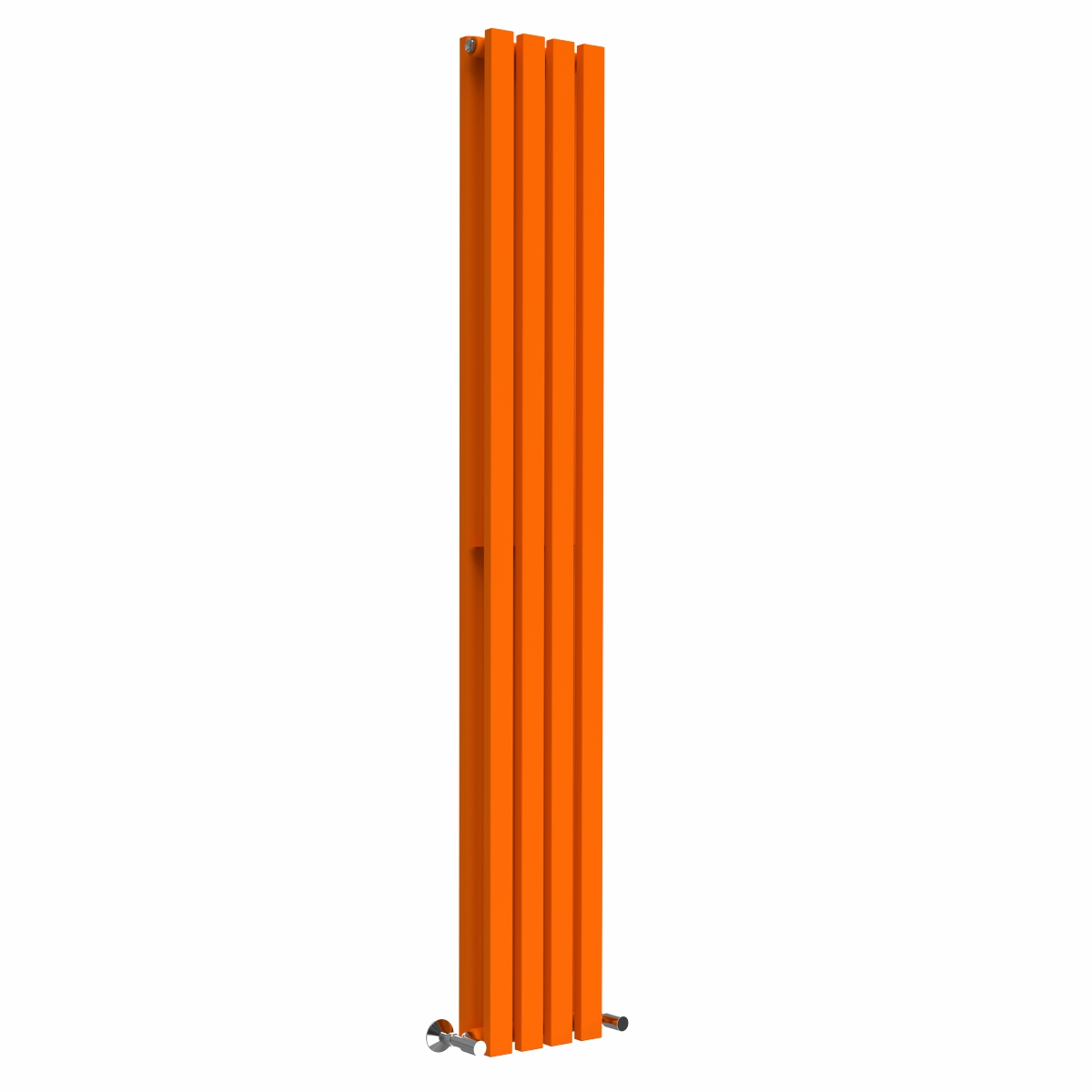 Lulea Bright Orange Flat Panel Vertical Designer Radiator - Choice of Size