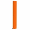 Lulea 1800 x 270mm Bright Orange Double Flat Panel Vertical Designer Radiator