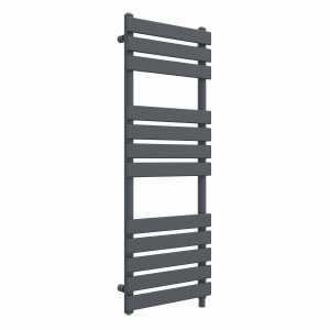 Juva 1200 x 450mm Sand Grey Flat Panel Simple Electric Heated Towel Rail