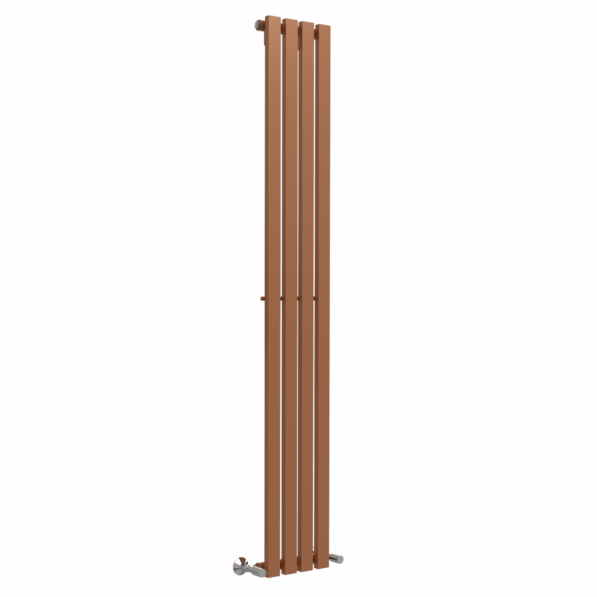 Lulea 1800 x 270mm Metallic Bronze Single Flat Panel Vertical Designer Radiator