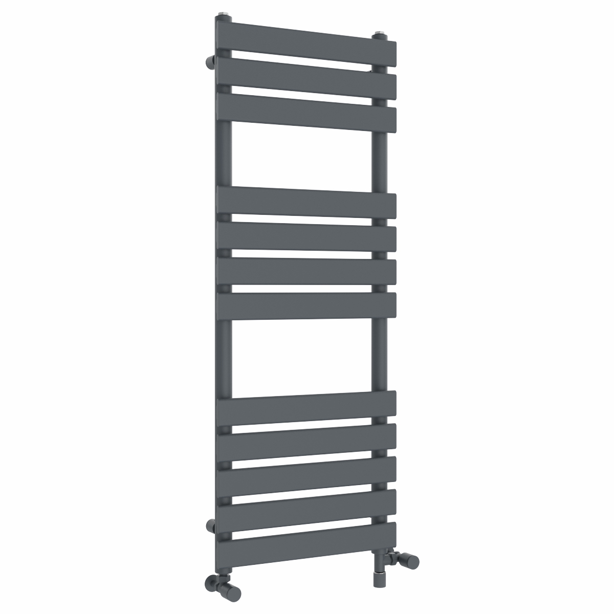 Juva 1200 x 450mm Dual Fuel Sand Grey Flat Panel Simple Electric Heated Towel Rail
