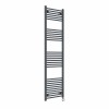 Bergen 1800 x 500mm Straight Anthracite Thermostatic Touch Control Electric Heated Towel Rail