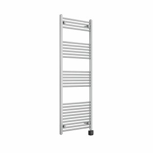 Bergen 1600 x 600mm Straight Chrome Thermostatic Wifi Control Electric Heated Towel Rail