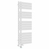 Kristiansund 1380 x 500mm Dual Fuel White Thermostatic Touch Control Electric Heated Towel Rail