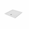 Essentials 1000 x 1000mm Square Stone Shower Tray White