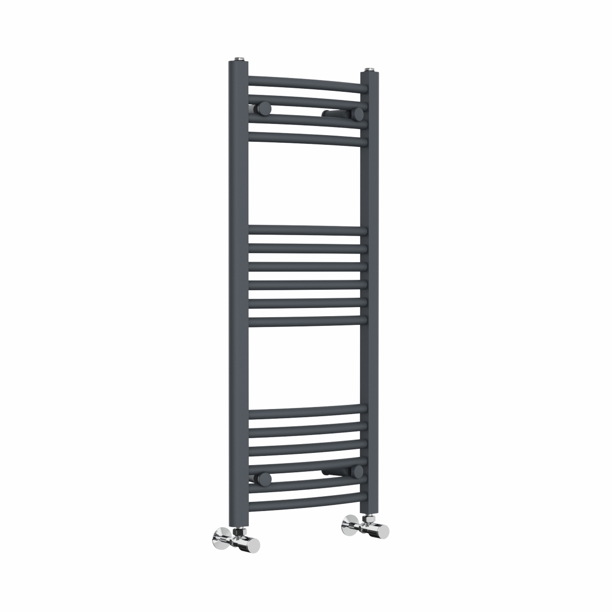 Fjord 1000 x 400mm Curved Anthracite Heated Towel Rail