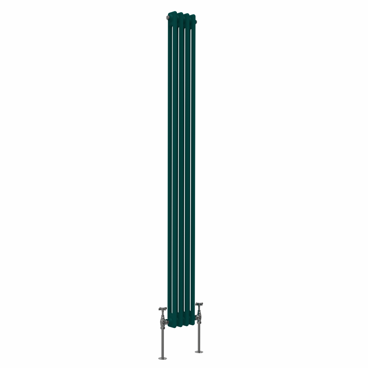 Bern 1800 x 200mm Blue Green Double Vertical Column Radiator