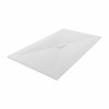 Terra - 1700x1000mm Slate Effect Rectangle Shower Tray White