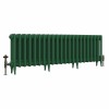 Classic  450 x 1398mm Farrow & Ball Duck Green Triple Column Cast Iron Radiator - 22 Sections