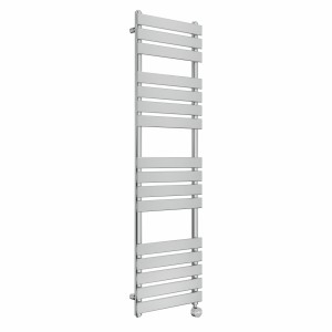 Juva 1600 x 450mm Chrome Flat Panel Thermostatic Touch Control Electric Heated Towel Rail