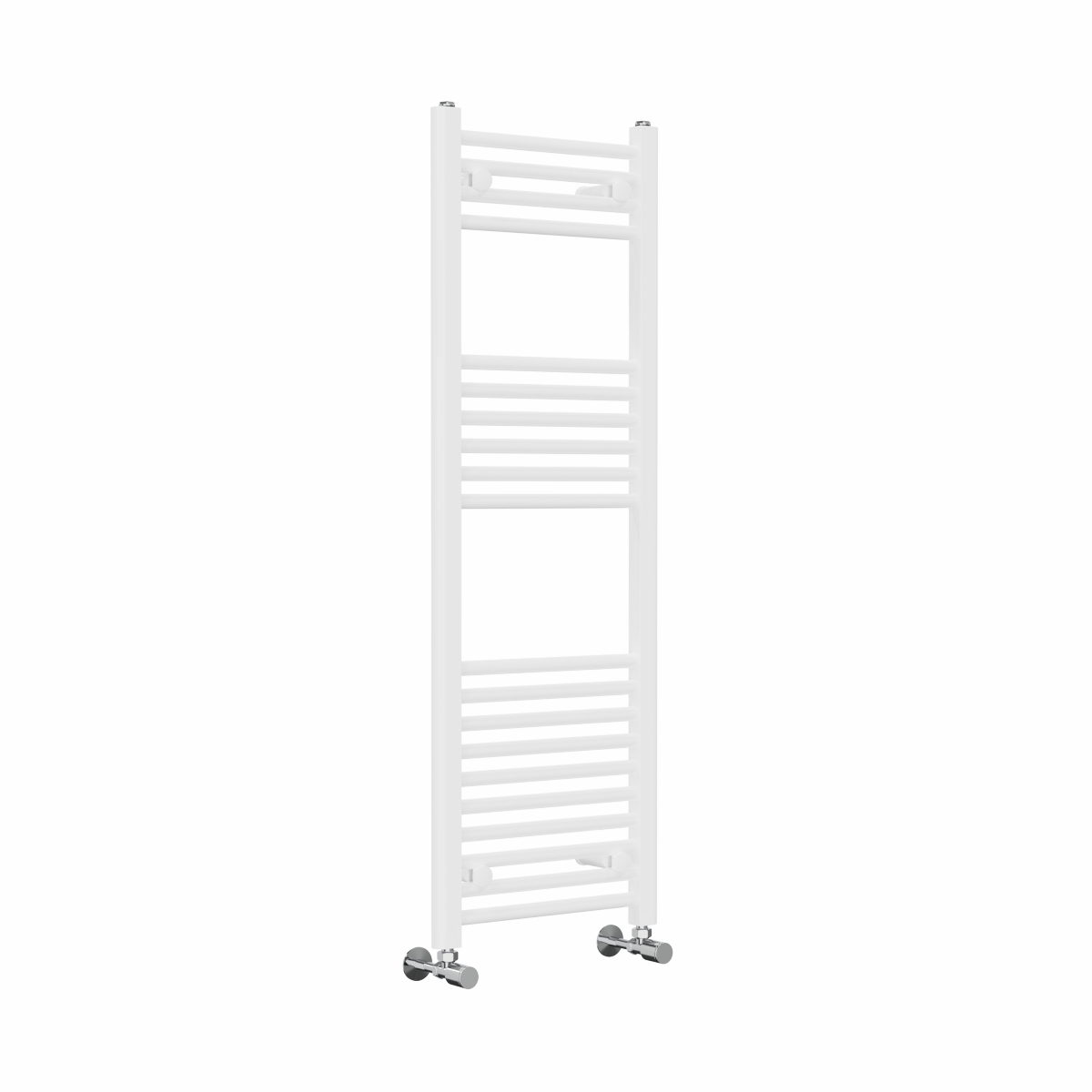 Bergen 1200 x 400mm Straight White Heated Towel Rail