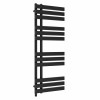 Koli 1200 x 450mm Black Simple Electric Heated Towel Rail