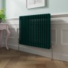 Bern 600 x 830mm Blue Green Double Horizontal Column Radiator