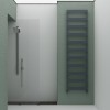 Carisa Ninova Bath 1920 x 500mm Anthracite Designer Aluminium Towel Rail