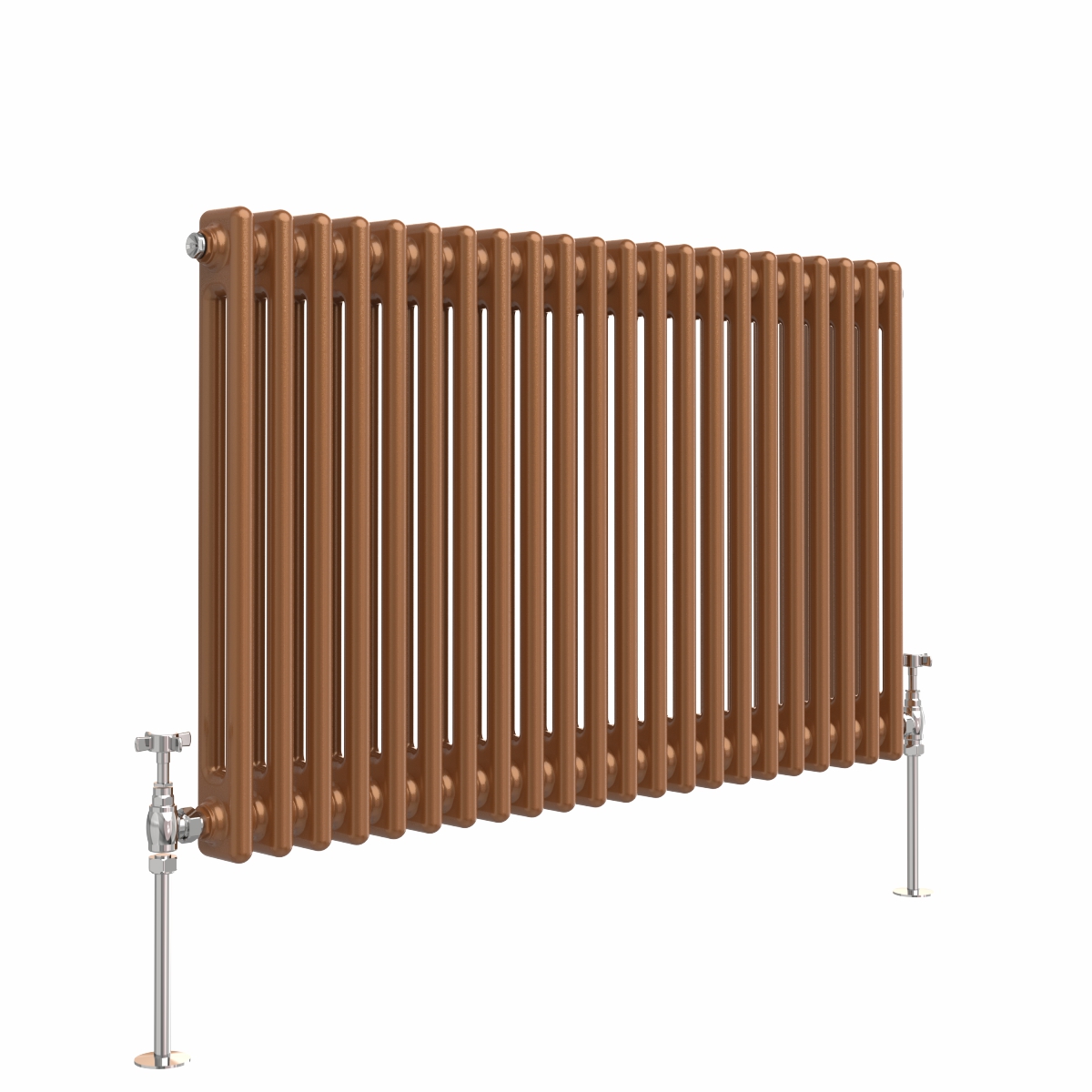 Bern 600 x 1010mm Metallic Bronze Double Horizontal Column Radiator