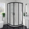 Ennerdale - 1000 x 1000mm Quadrant Shower Enclosure - Black