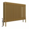 Bern 600 x 1010mm Traditional Metallic Gold Horizontal Four Column Radiator