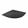 Terra - 800x800mm Slate Effect Quadrant Shower Tray Black