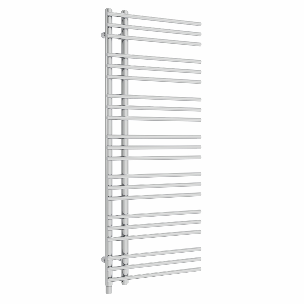 Solberg 1250 x 500mm Chrome Simple Electric Towel Rail - 600W