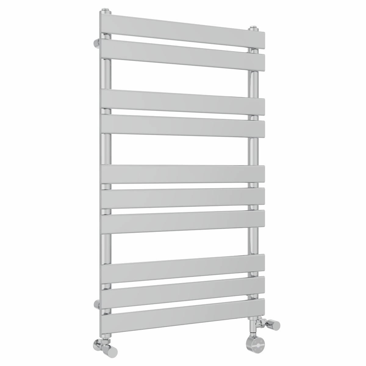 Juva 1000 x 600mm Dual Fuel Chrome Flat Panel Thermostatic Touch Control Electric Heated Towel Rail