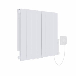 Bismo 575 x 695mm White Wifi Oil Filled Electric Radiator - 1500W