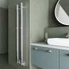 Carisa Maxim 1500 x 30mm Mirror Polished Designer Stainless Steel Electric Towel Rail