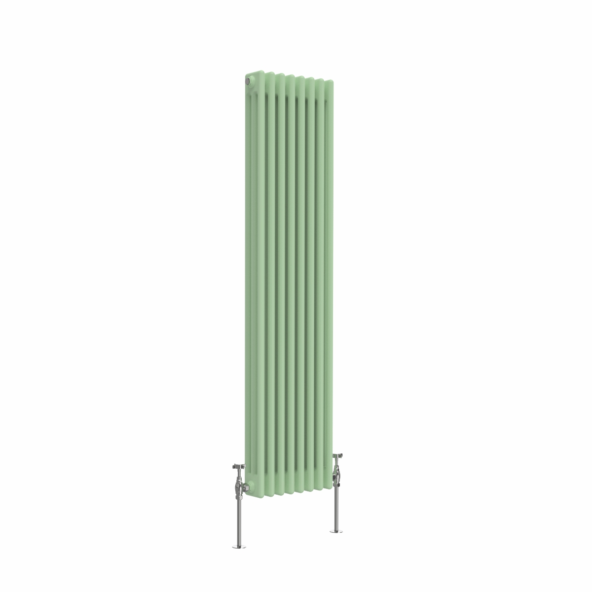 Bern 1500 x 290mm Pastel Green Triple Vertical Column Radiator
