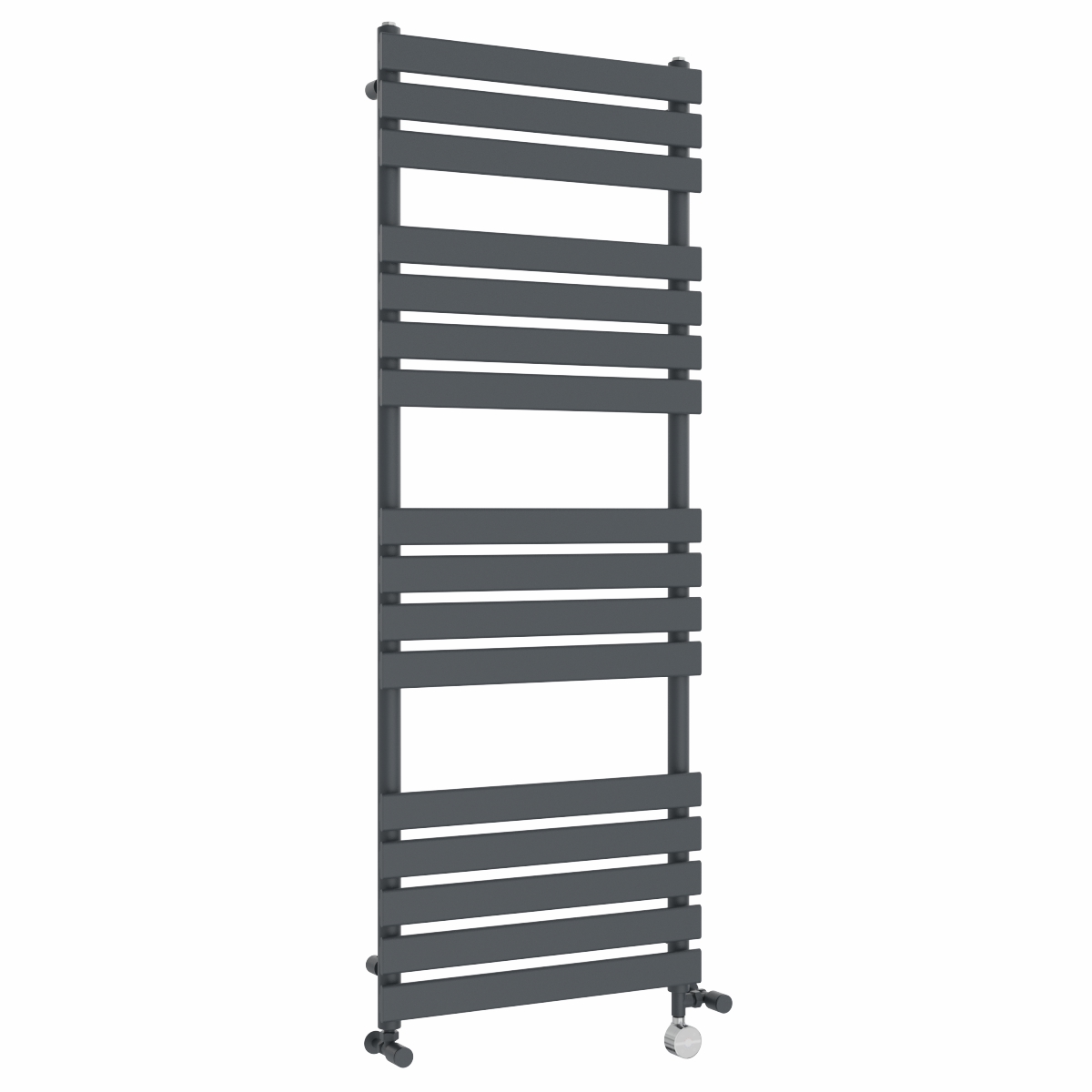 Juva 1600 x 600mm Dual Fuel Sand Grey Flat Panel Thermostatic Touch Control Electric Heated Towel Rail