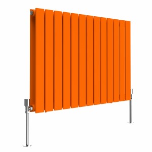 Karlstad 600 x 886mm Bright Orange Double Flat Panel Horizontal Designer Radiator