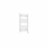 Fjord 800 x 500mm Curved White Thermostatic Touch Control Wifi Electric Heated Towel Rail