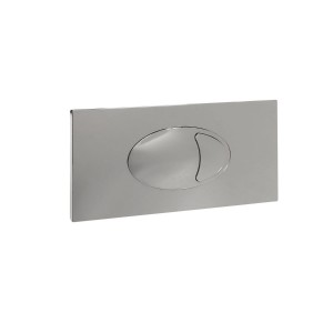 Large Chrome Dual Flush Plate