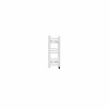 Fjord 600 x 300mm Curved White Prefilled Electric Heated Towel Rail