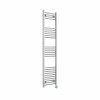 Bergen 1600 x 400mm Straight Chrome Thermostatic Touch Control Electric Heated Towel Rail