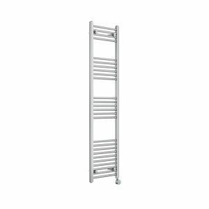 Bergen 1600 x 400mm Straight Chrome Thermostatic Touch Control Electric Heated Towel Rail