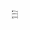 Bergen 600 x 600mm Straight Chrome Prefilled Electric Heated Towel Rail