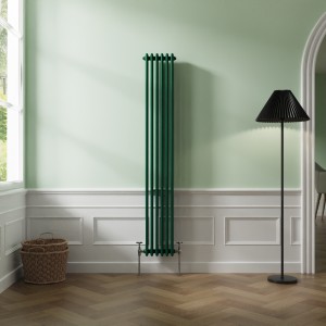 Bern 1800 x 290mm Moss Green Triple Vertical Column Radiator