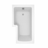 Leyland 1500mm L Shape Shower Bath Left Hand