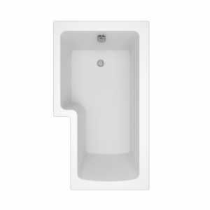 Leyland 1500mm L Shape Shower Bath Left Hand