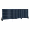 Classic  745 x 2204mm Farrow & Ball Hague Blue Triple Column Cast Iron Radiator - 35 Sections