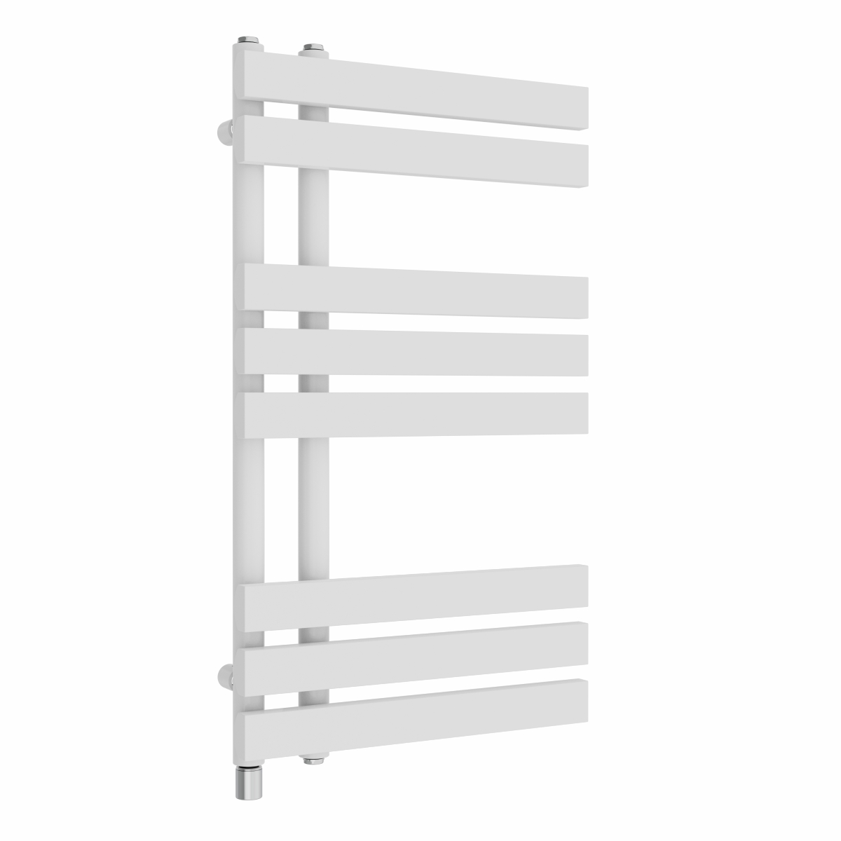 Koli 800 x 450mm White Simple Electric Heated Towel Rail