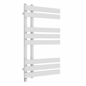 Koli 800 x 450mm White Simple Electric Heated Towel Rail