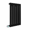 Karlstad 600 x 410mm Black Horizontal Flat Panel Wifi Electric Radiator - 600W