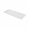 Essentials Anti-Slip 1600 x 900mm Rectangle Stone Shower Tray White