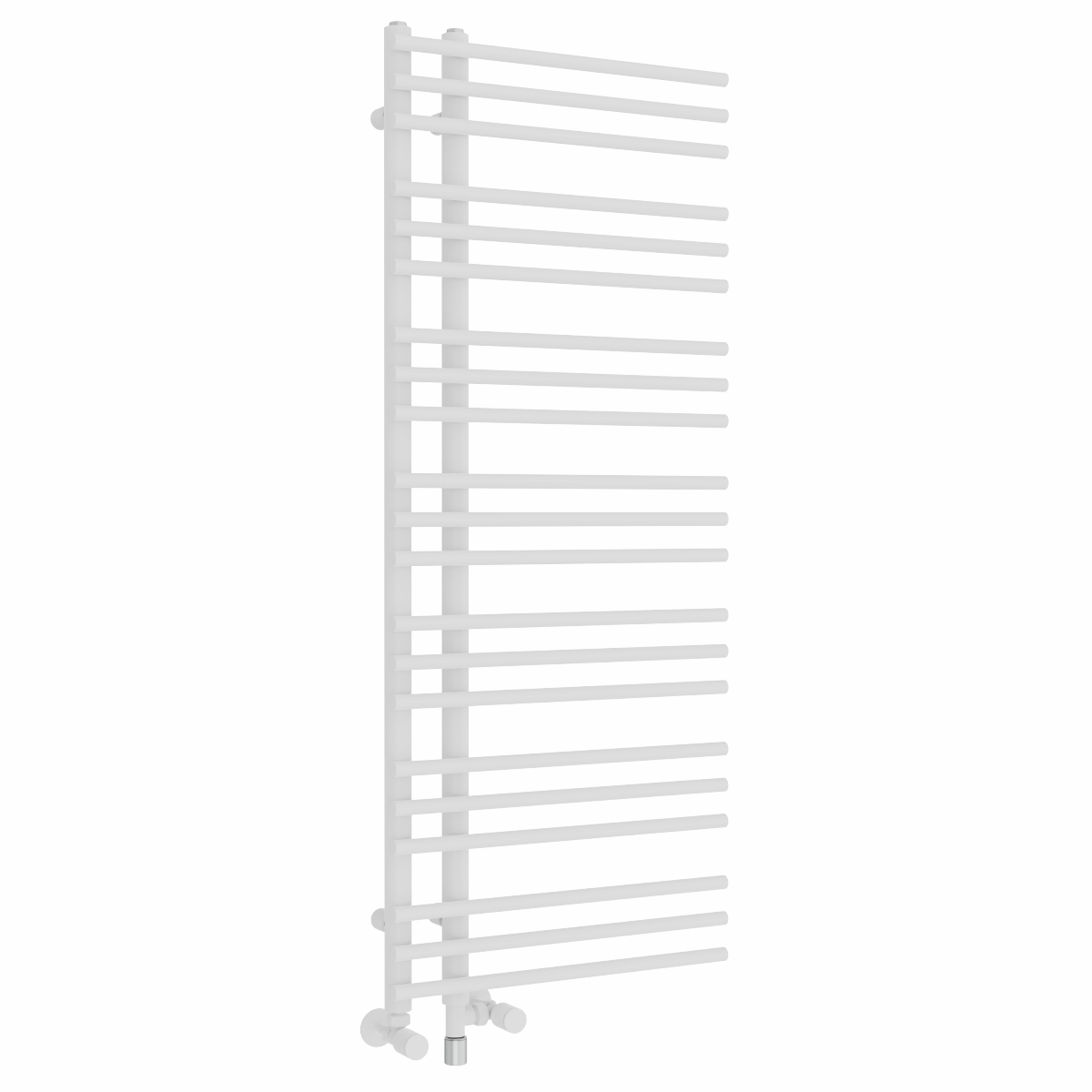 Solberg 1250 x 500mm White Dual Fuel Towel Rail - 600W