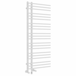 Solberg 1250 x 500mm White Dual Fuel Towel Rail - 600W