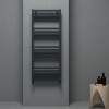 Carisa Fame 1220 x 500mm Anthracite Designer Aluminium Towel Rail