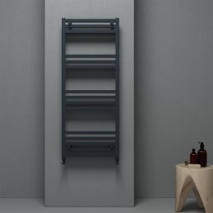 Carisa Fame 1220 x 500mm Anthracite Designer Aluminium Towel Rail